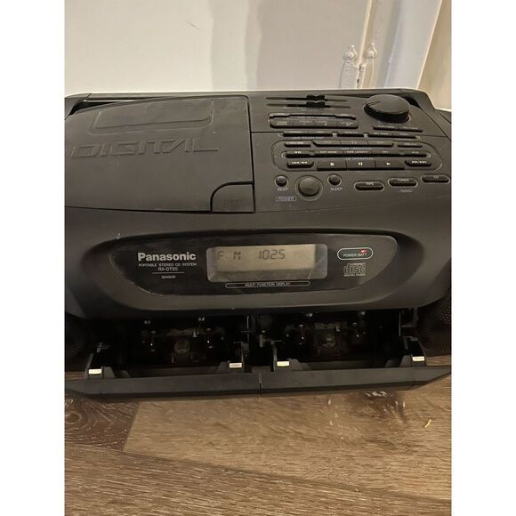Panasonic RX-DT55 Portable Stereo System AM/FM/CD Dual Cassette Tape Player - Picture 4 of 7